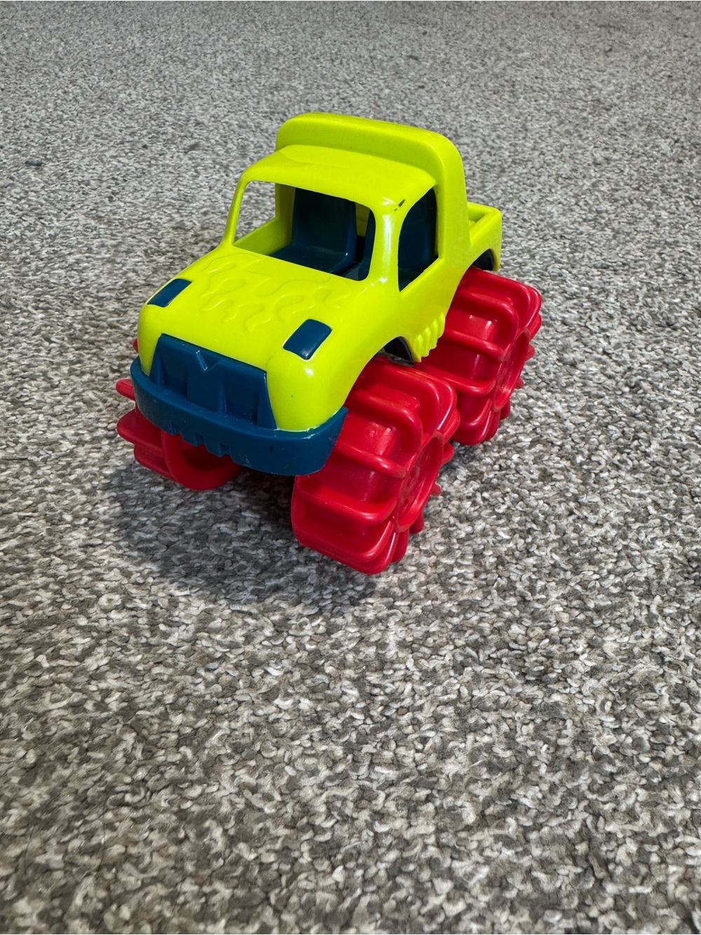 Bright Yellow and Red Monster Truck Toy for Kids